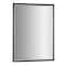 Brushed Black/Chrome Metal Framed Beveled Edge Wall Mirror - 30" x 40"